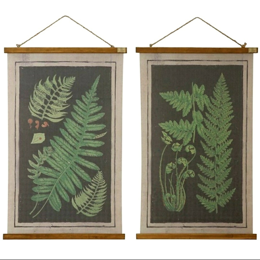 Fern Canvas & Jute Rope (Set of 2)